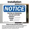 Signmission Testing In Progress Do Not Disturb Contact, 10 in W x Rectangle, Vinyl Decal OS-2PACK-NS-D-710-L-18545 - alternate 5